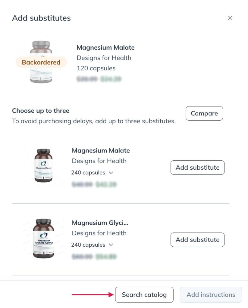 Click Search catalog.