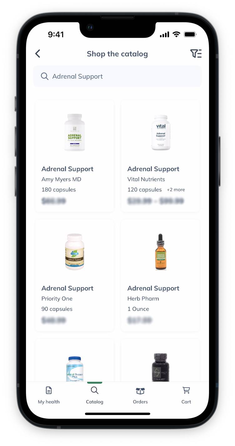 Searching the patient catalog - Fullscript Support Center
