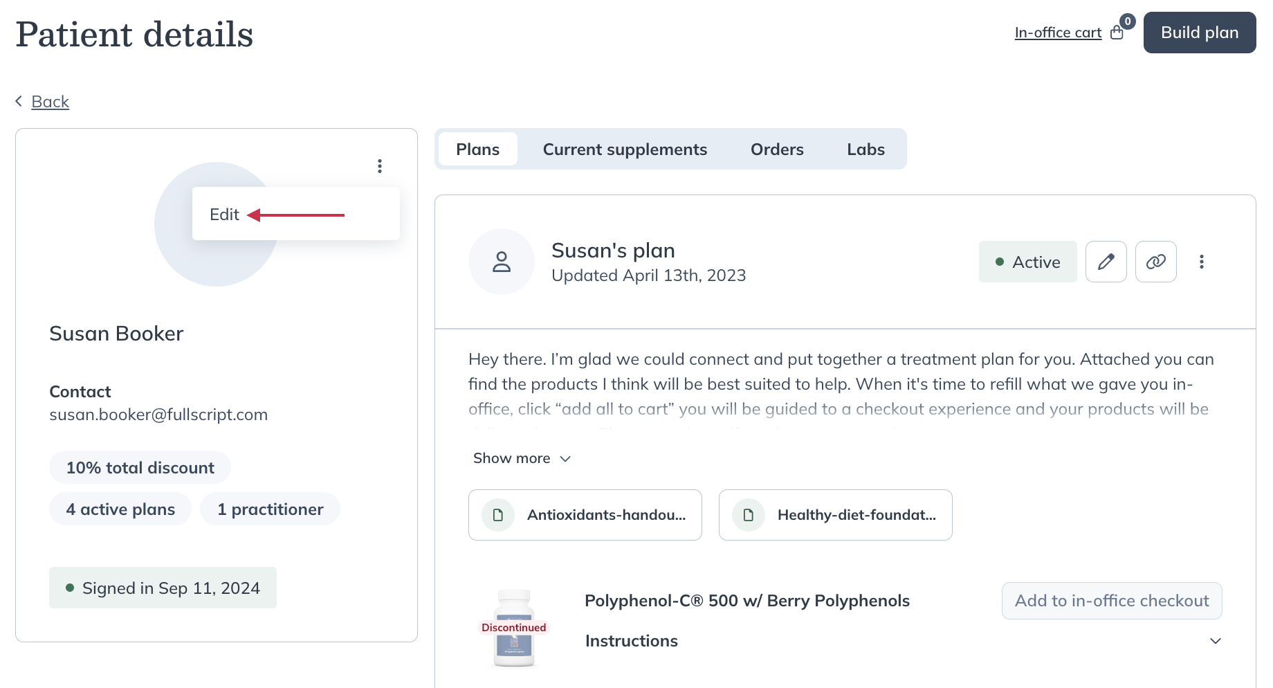 Full Script Patients Editing patient profiles - Fullscript Support Center