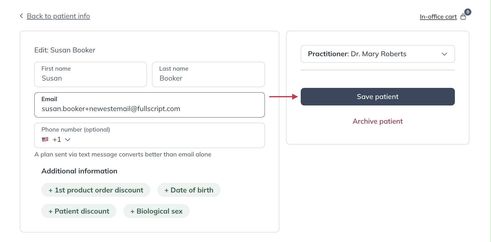 Full Script Patients Editing patient profiles - Fullscript Support Center