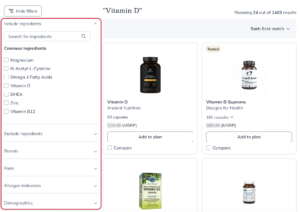 Searching the patient catalog - Fullscript Support Center